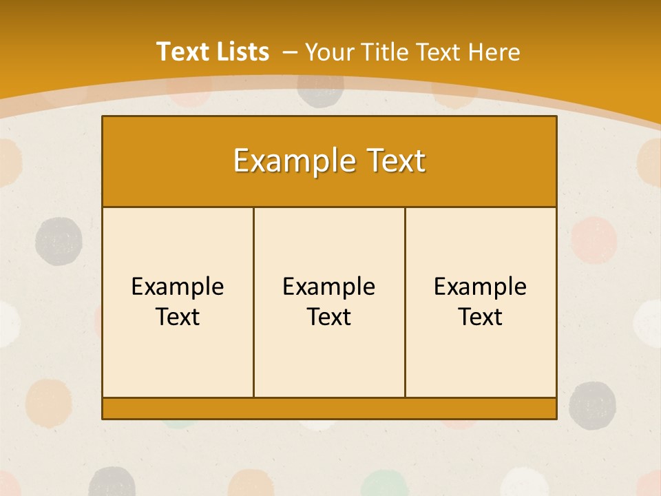 A Polka Dot Powerpoint Presentation Is Shown PowerPoint Template