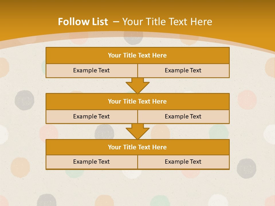 A Polka Dot Powerpoint Presentation Is Shown PowerPoint Template