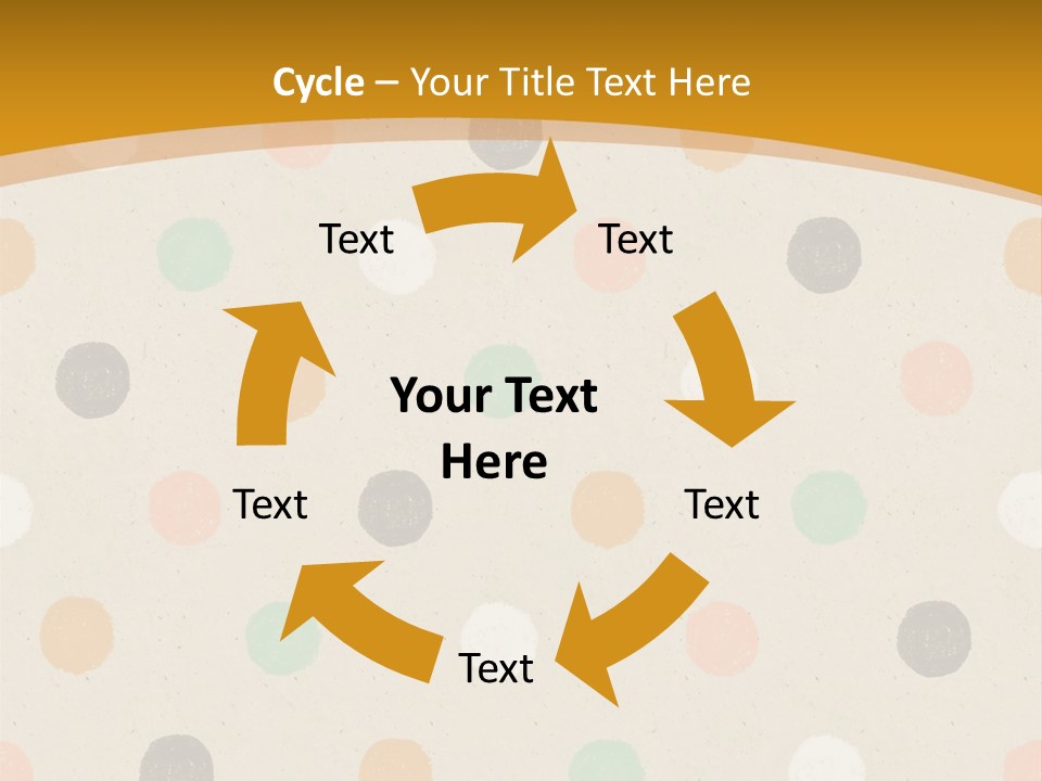 A Polka Dot Powerpoint Presentation Is Shown PowerPoint Template