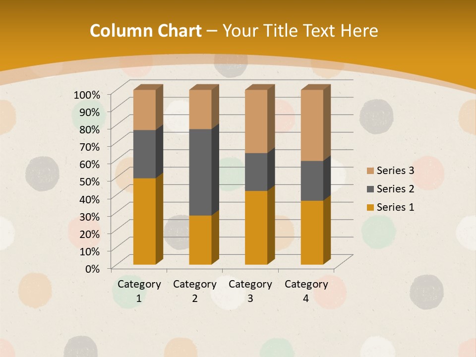 A Polka Dot Powerpoint Presentation Is Shown PowerPoint Template