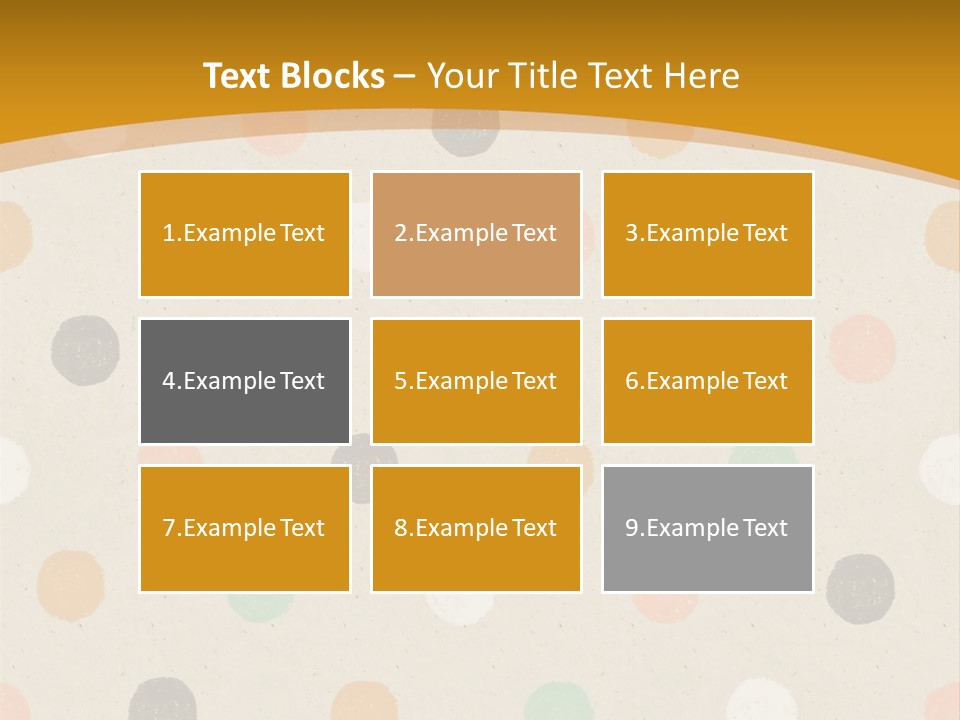 A Polka Dot Powerpoint Presentation Is Shown PowerPoint Template