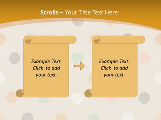 A Polka Dot Powerpoint Presentation Is Shown PowerPoint Template