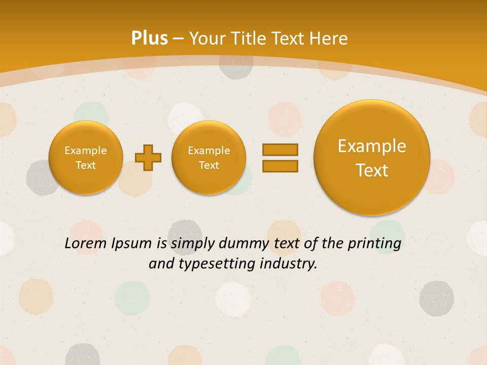 A Polka Dot Powerpoint Presentation Is Shown PowerPoint Template