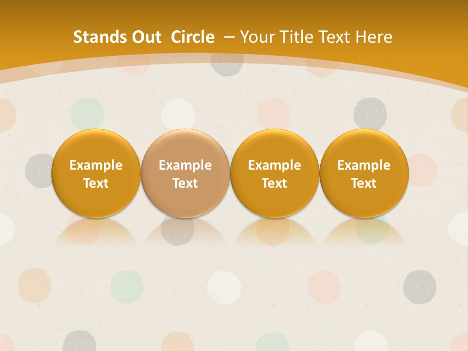 A Polka Dot Powerpoint Presentation Is Shown PowerPoint Template