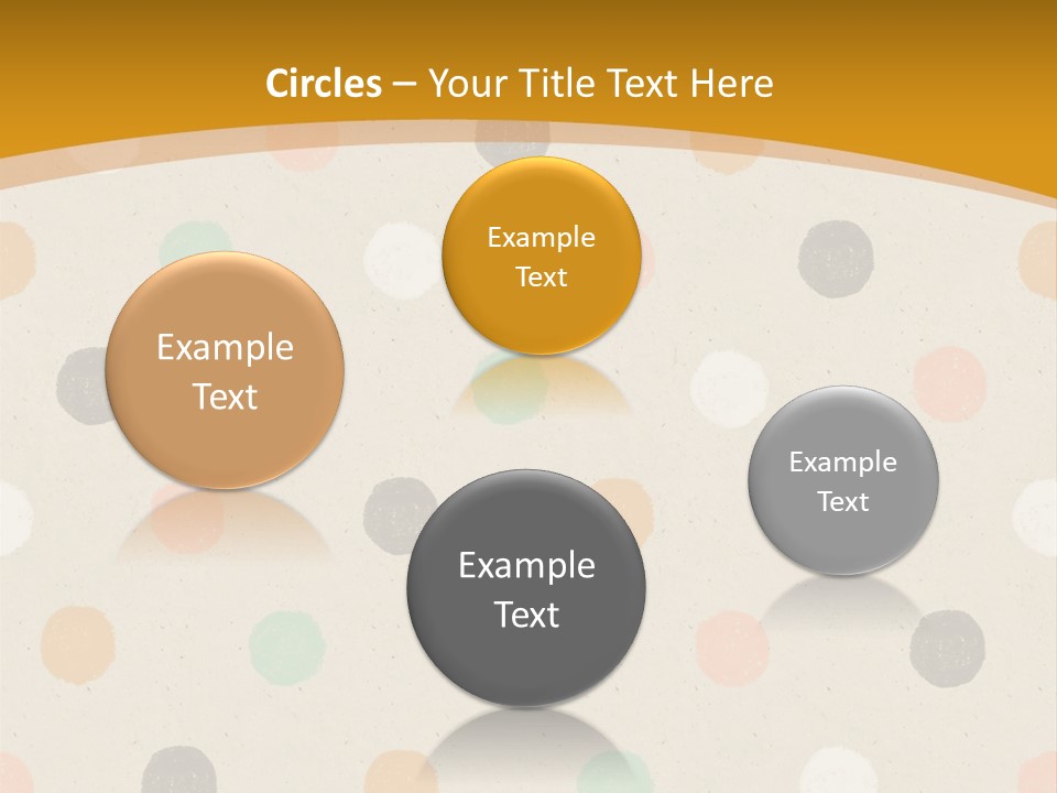 A Polka Dot Powerpoint Presentation Is Shown PowerPoint Template