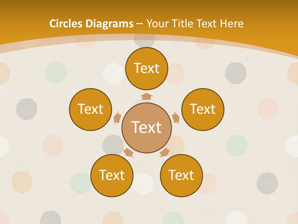 A Polka Dot Powerpoint Presentation Is Shown PowerPoint Template