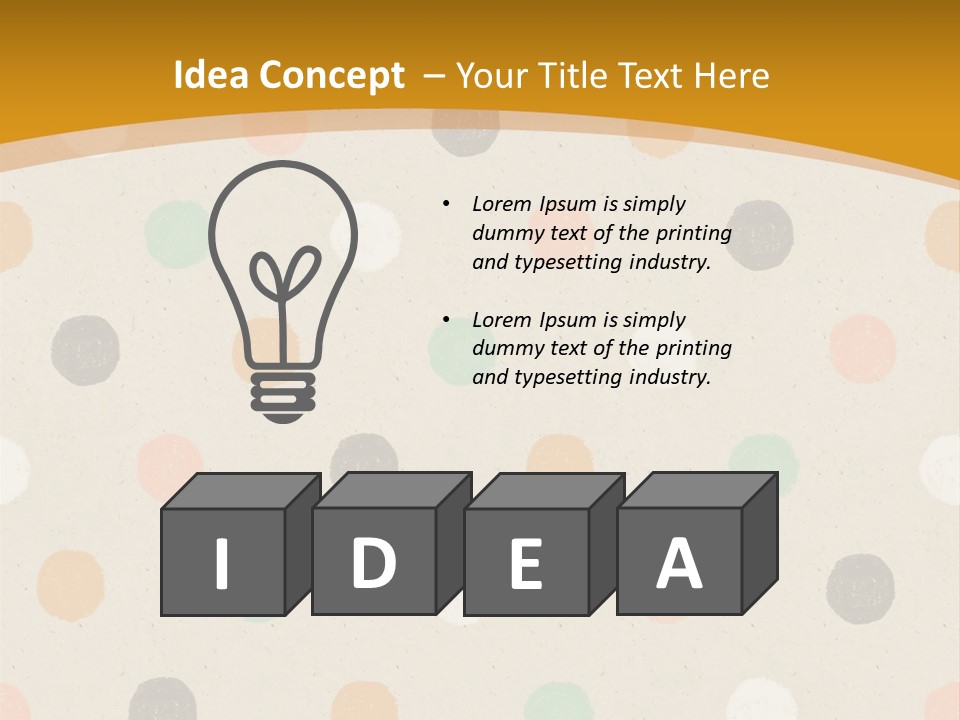 A Polka Dot Powerpoint Presentation Is Shown PowerPoint Template