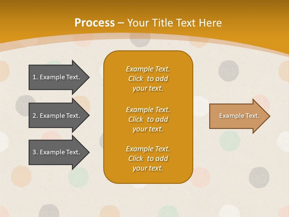 A Polka Dot Powerpoint Presentation Is Shown PowerPoint Template