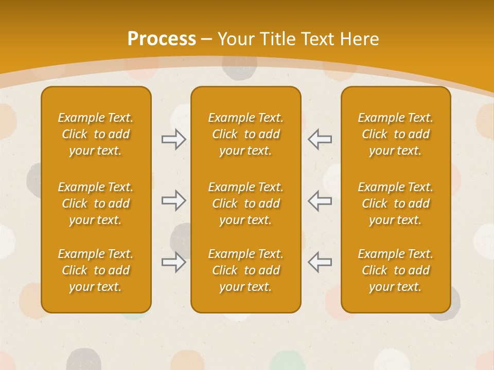 A Polka Dot Powerpoint Presentation Is Shown PowerPoint Template