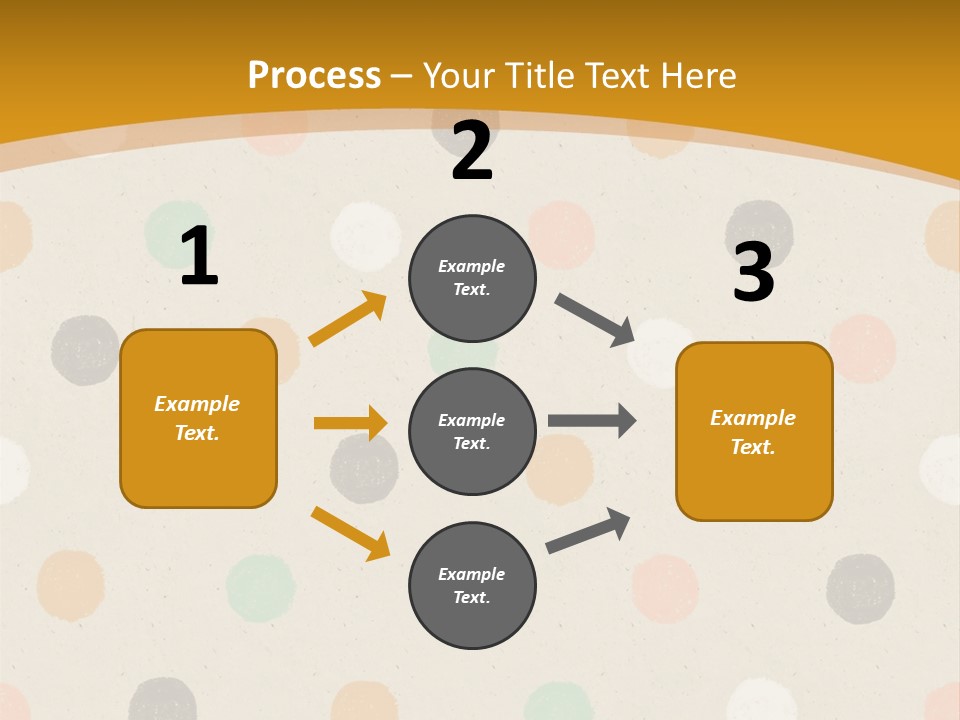 A Polka Dot Powerpoint Presentation Is Shown PowerPoint Template
