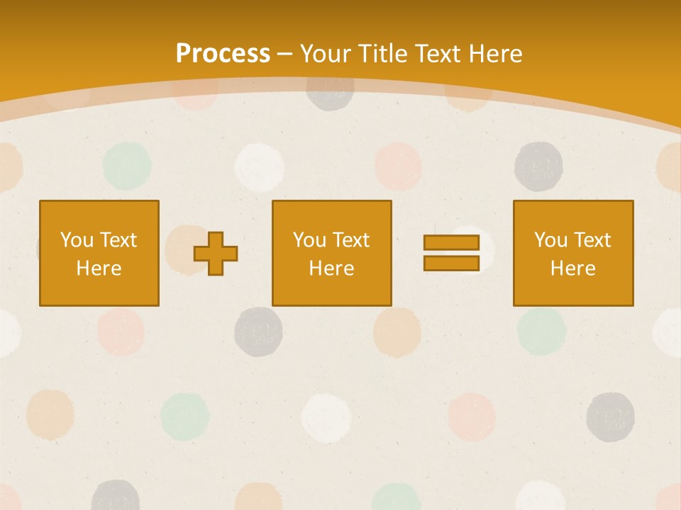 A Polka Dot Powerpoint Presentation Is Shown PowerPoint Template