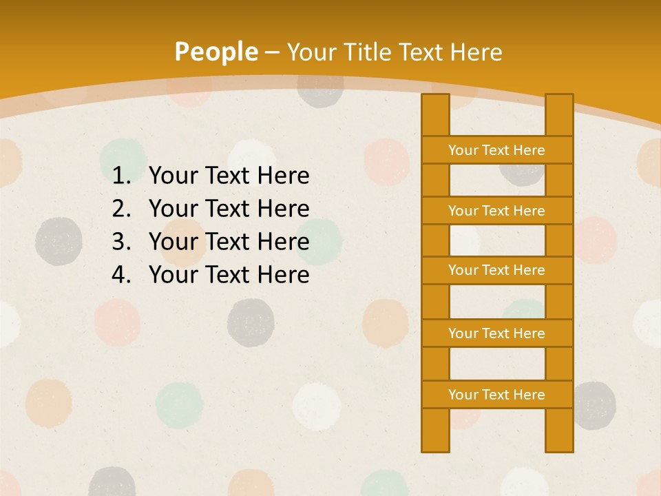 A Polka Dot Powerpoint Presentation Is Shown PowerPoint Template