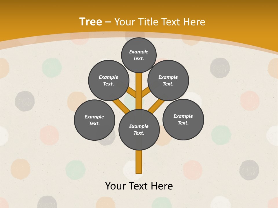 A Polka Dot Powerpoint Presentation Is Shown PowerPoint Template