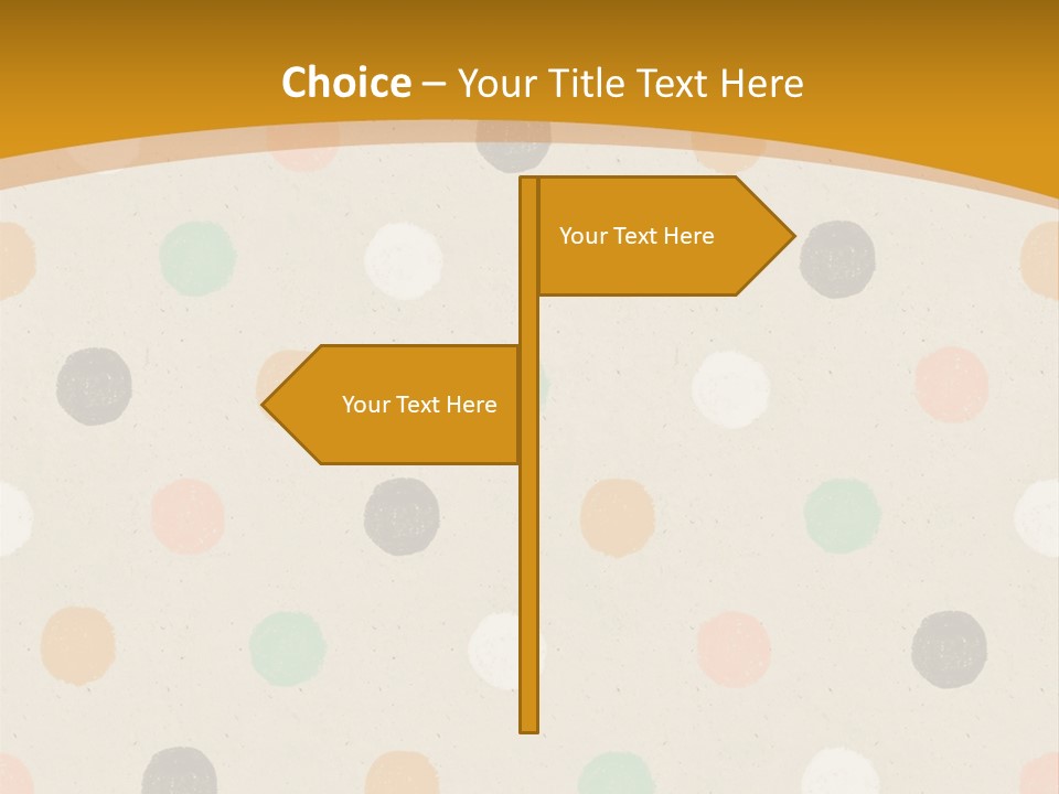 A Polka Dot Powerpoint Presentation Is Shown PowerPoint Template