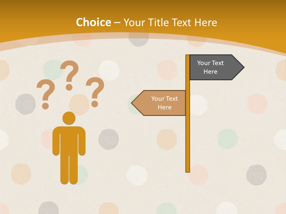 A Polka Dot Powerpoint Presentation Is Shown PowerPoint Template