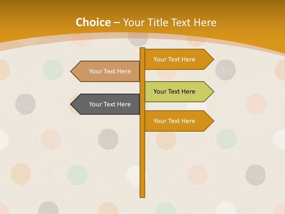A Polka Dot Powerpoint Presentation Is Shown PowerPoint Template