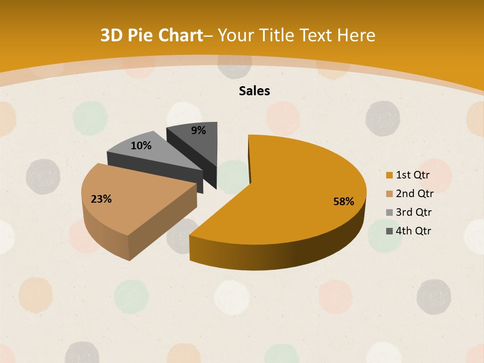 A Polka Dot Powerpoint Presentation Is Shown PowerPoint Template
