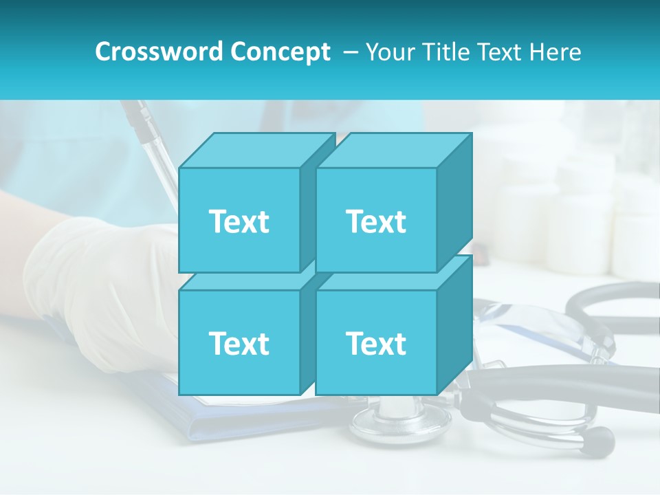 A Doctor Writing On A Clipboard With A Stethoscope PowerPoint Template