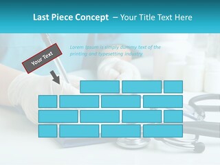 A Doctor Writing On A Clipboard With A Stethoscope PowerPoint Template