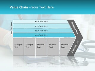 A Doctor Writing On A Clipboard With A Stethoscope PowerPoint Template