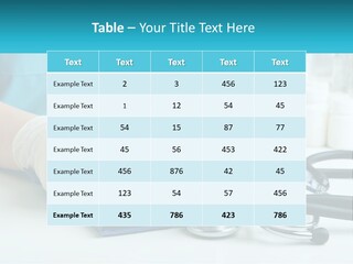 A Doctor Writing On A Clipboard With A Stethoscope PowerPoint Template
