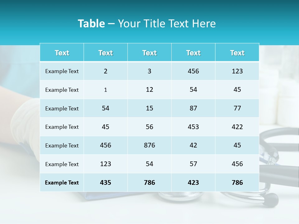 A Doctor Writing On A Clipboard With A Stethoscope PowerPoint Template