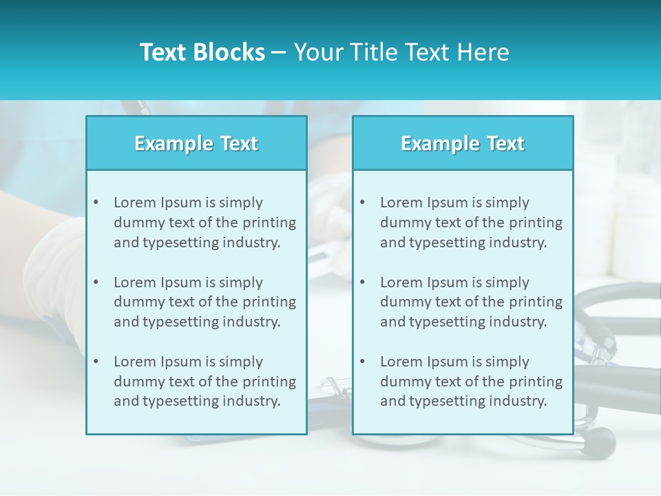 A Doctor Writing On A Clipboard With A Stethoscope PowerPoint Template