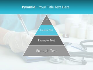 A Doctor Writing On A Clipboard With A Stethoscope PowerPoint Template