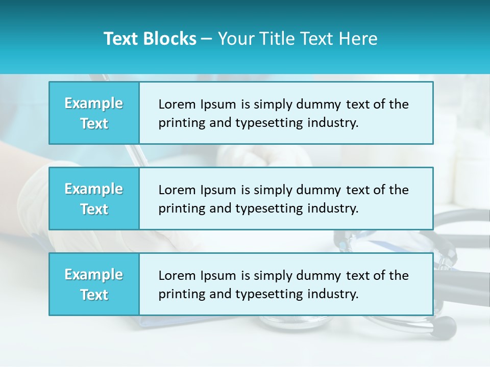 A Doctor Writing On A Clipboard With A Stethoscope PowerPoint Template