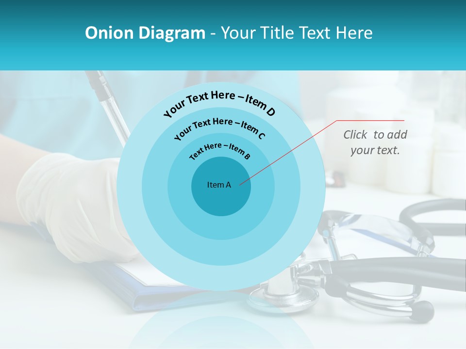 A Doctor Writing On A Clipboard With A Stethoscope PowerPoint Template