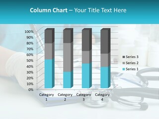 A Doctor Writing On A Clipboard With A Stethoscope PowerPoint Template