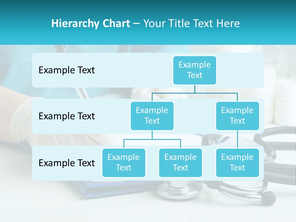 A Doctor Writing On A Clipboard With A Stethoscope PowerPoint Template