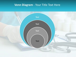 A Doctor Writing On A Clipboard With A Stethoscope PowerPoint Template