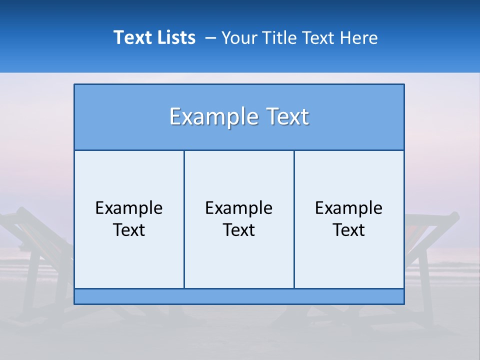 A Man And A Woman Sitting On Beach Chairs At Sunset PowerPoint Template
