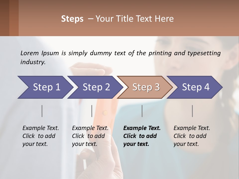 A Woman Holding An Orange Object In Front Of A Man PowerPoint Template