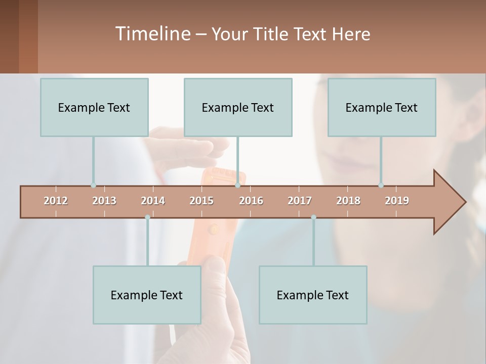 A Woman Holding An Orange Object In Front Of A Man PowerPoint Template