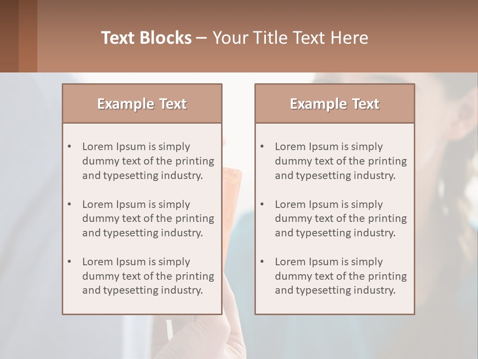 A Woman Holding An Orange Object In Front Of A Man PowerPoint Template