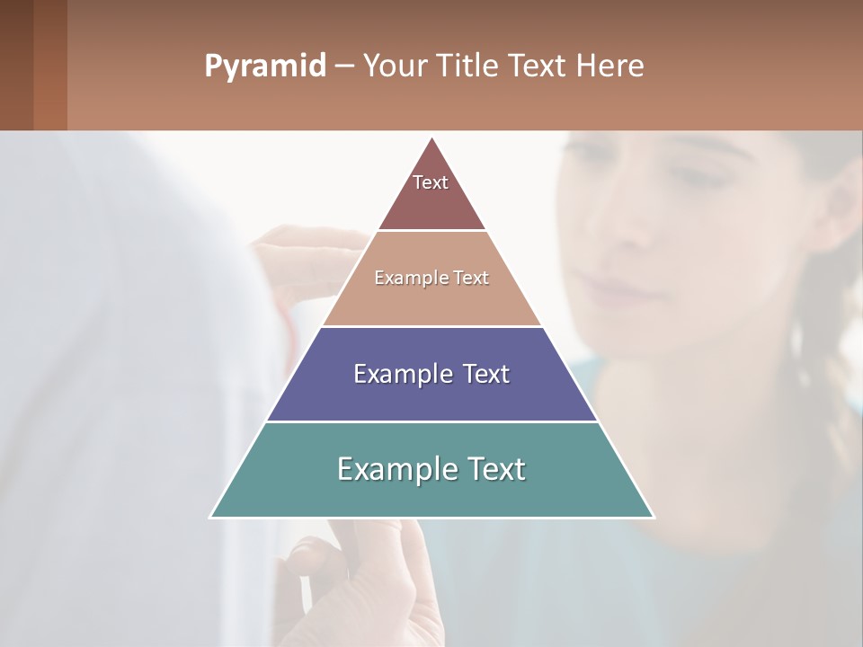 A Woman Holding An Orange Object In Front Of A Man PowerPoint Template