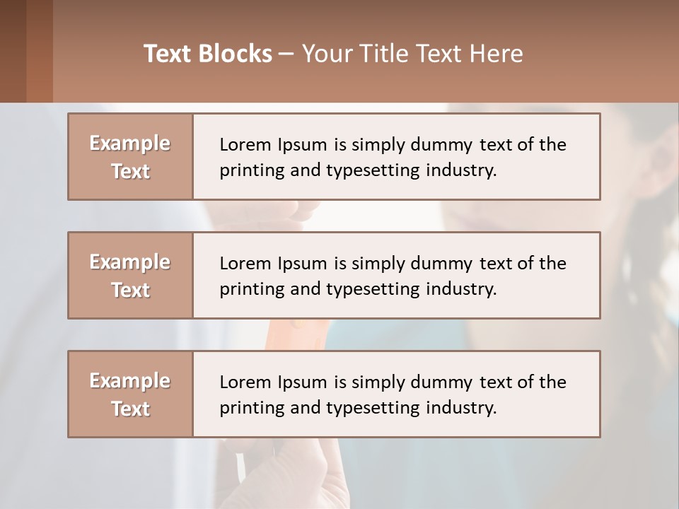 A Woman Holding An Orange Object In Front Of A Man PowerPoint Template