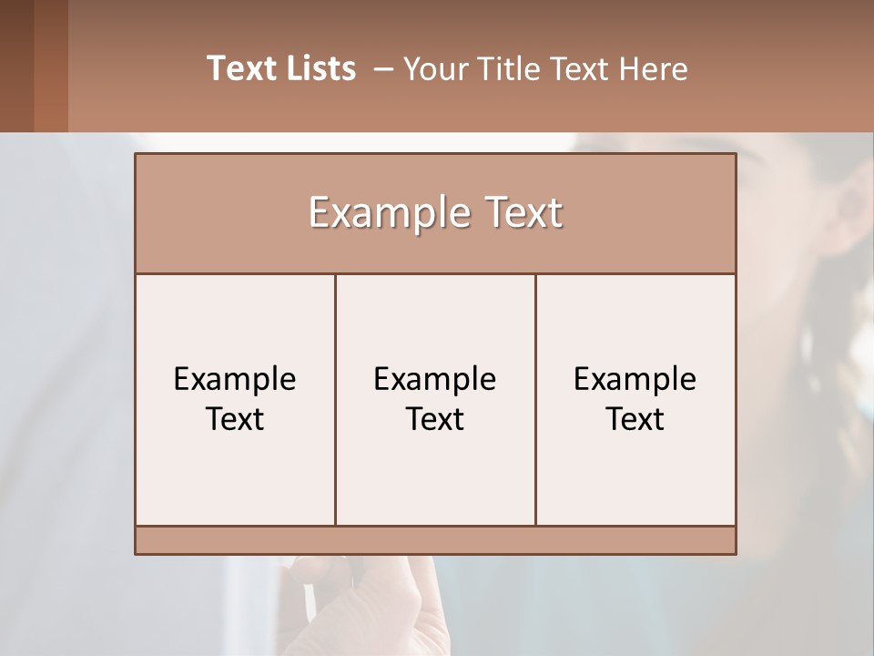 A Woman Holding An Orange Object In Front Of A Man PowerPoint Template