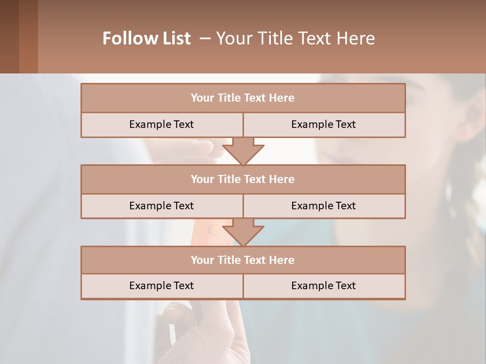 A Woman Holding An Orange Object In Front Of A Man PowerPoint Template