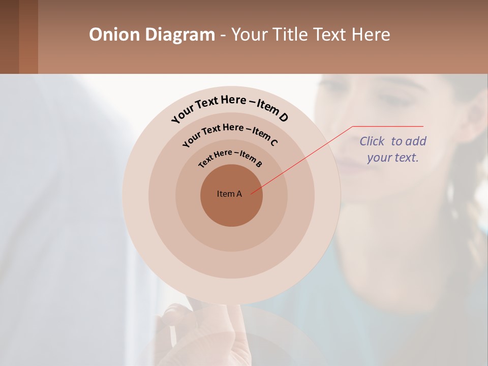 A Woman Holding An Orange Object In Front Of A Man PowerPoint Template