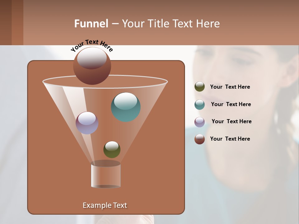 A Woman Holding An Orange Object In Front Of A Man PowerPoint Template
