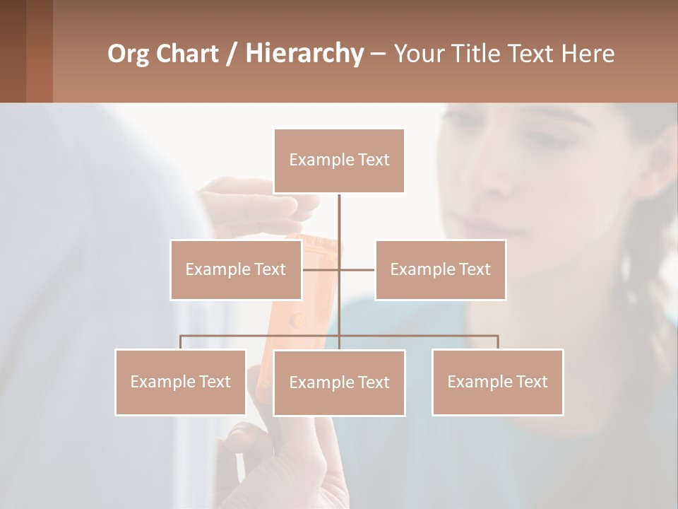 A Woman Holding An Orange Object In Front Of A Man PowerPoint Template