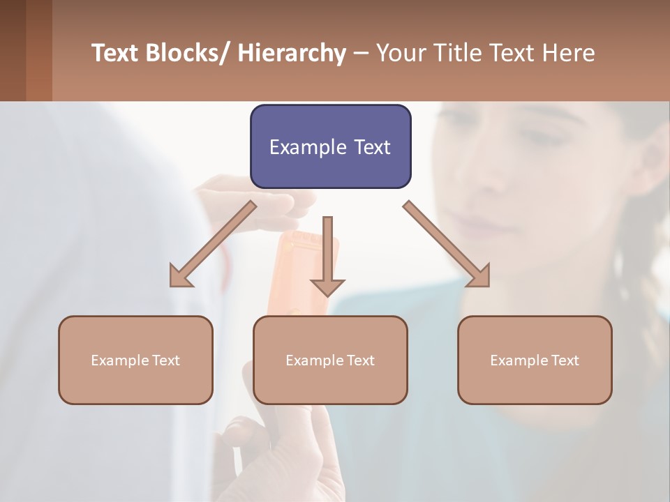 A Woman Holding An Orange Object In Front Of A Man PowerPoint Template