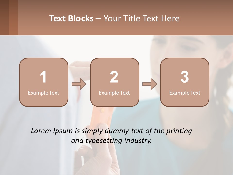A Woman Holding An Orange Object In Front Of A Man PowerPoint Template