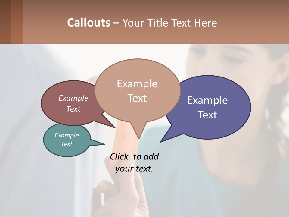 A Woman Holding An Orange Object In Front Of A Man PowerPoint Template