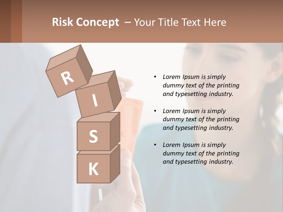 A Woman Holding An Orange Object In Front Of A Man PowerPoint Template