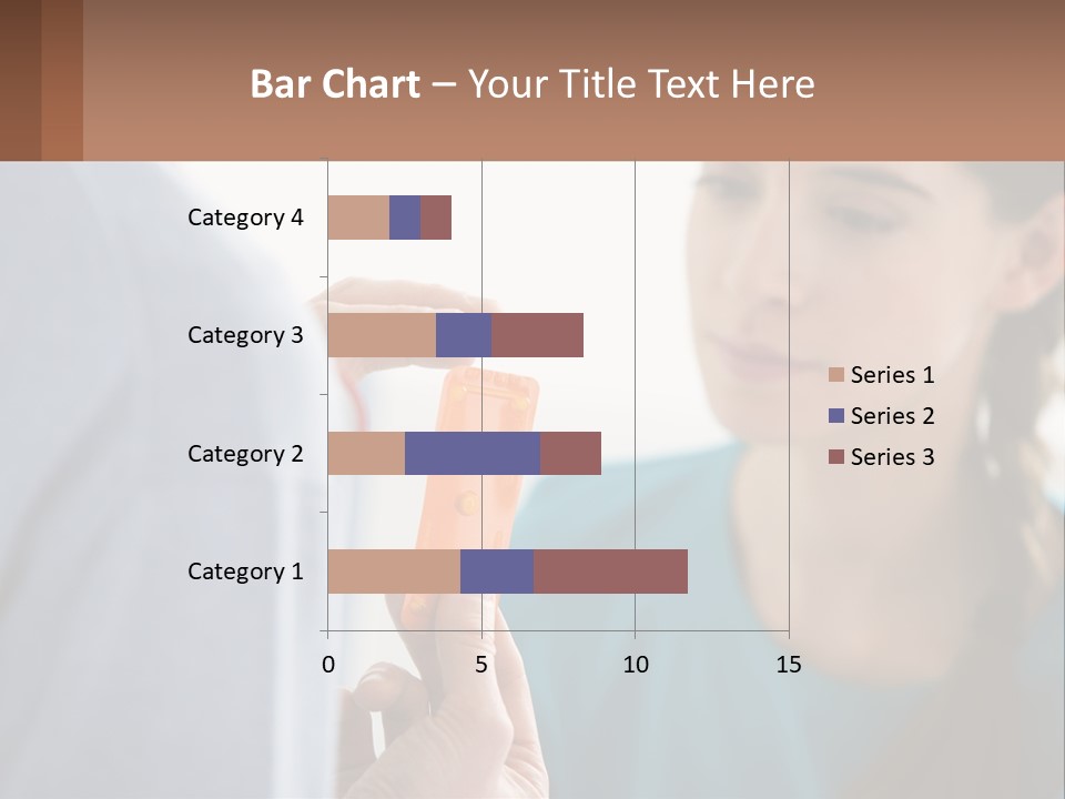 A Woman Holding An Orange Object In Front Of A Man PowerPoint Template