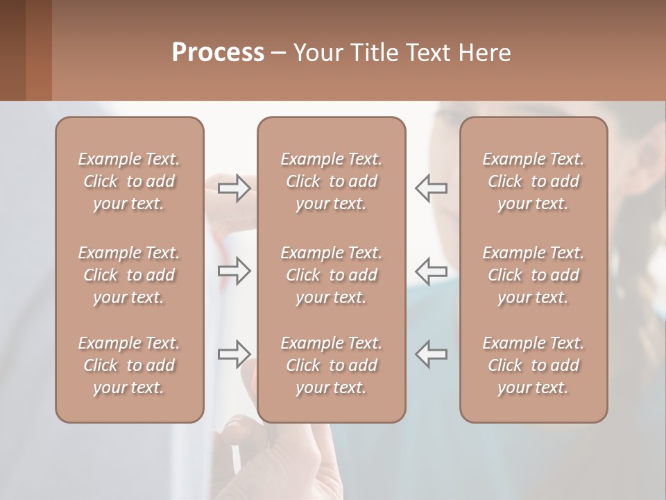 A Woman Holding An Orange Object In Front Of A Man PowerPoint Template